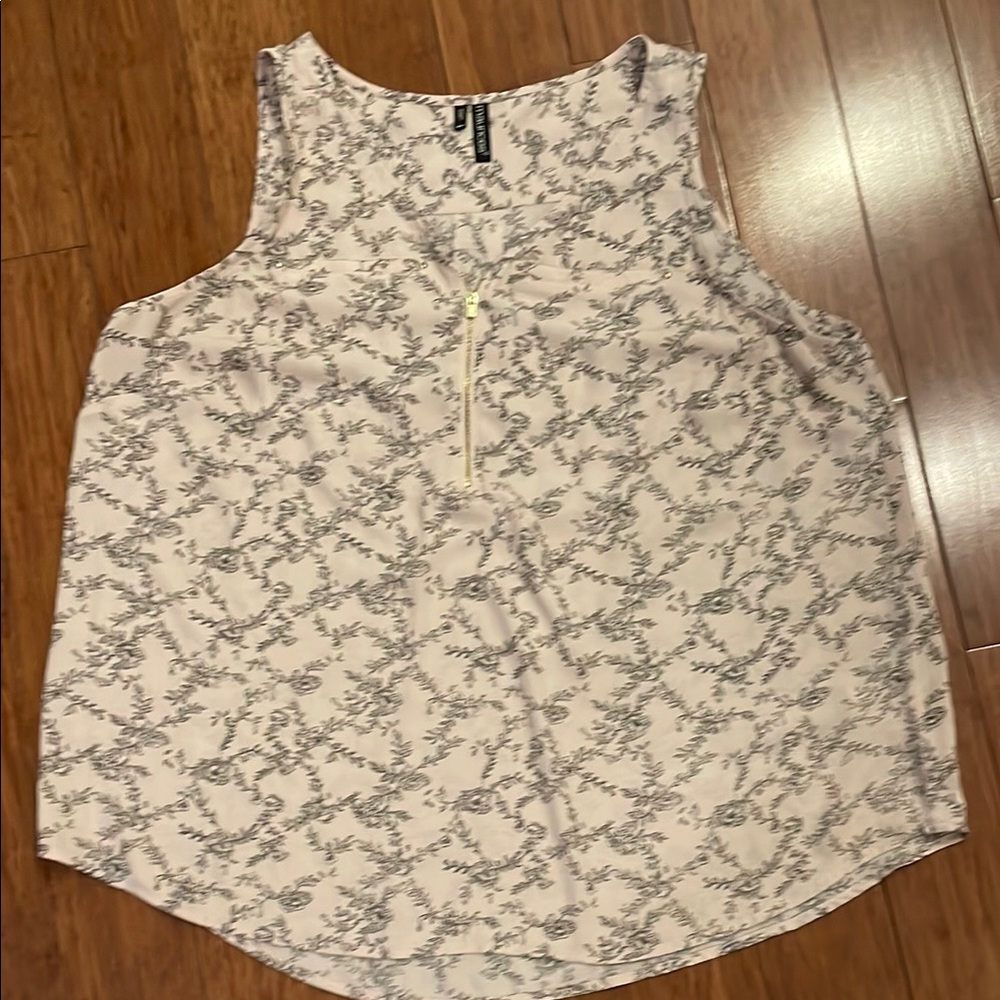 Maurices Black and Pink Sleeveless Tank Top
